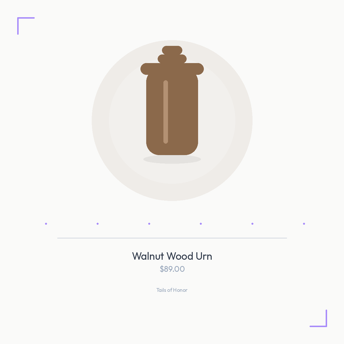 Walnut Wood Urn